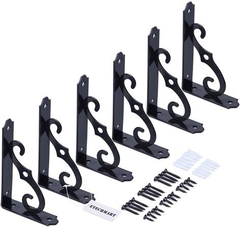 decorative metal brackets shelf|decorative shelves brackets overstock.